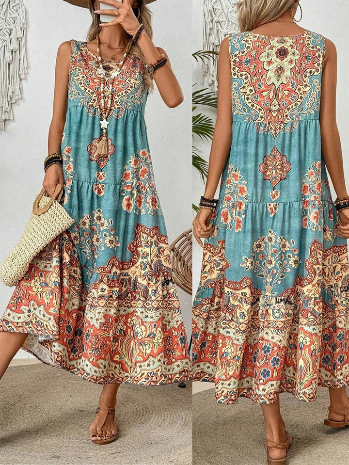 Eloria | Boho Breeze Maxi Dress