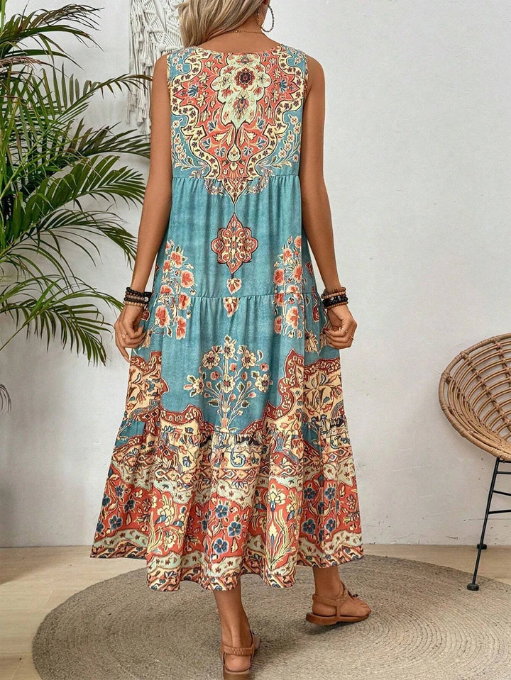 Eloria | Boho Breeze Maxi Dress