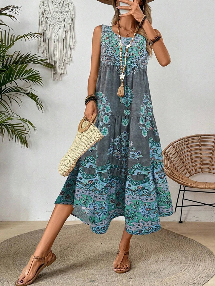 Eloria | Boho Breeze Maxi Dress