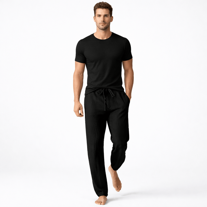 CAL, Loose Fit Ankle Length Pants