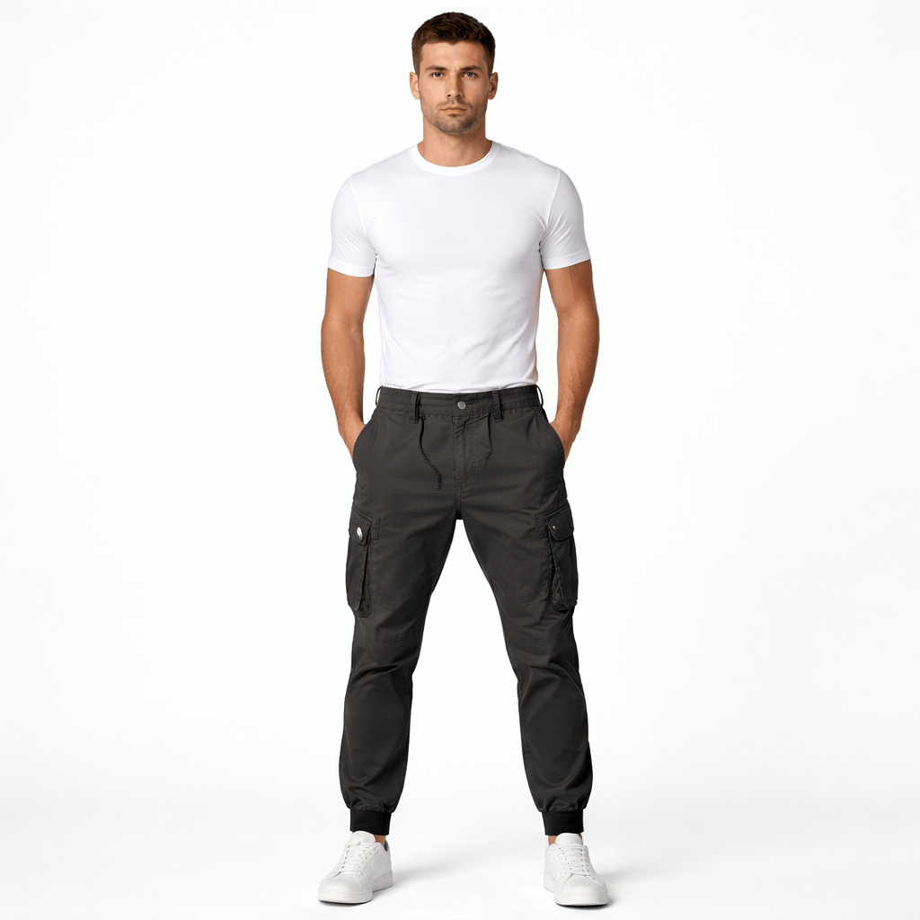 ETHAN, Cotton Cargo Pants Regular Fit