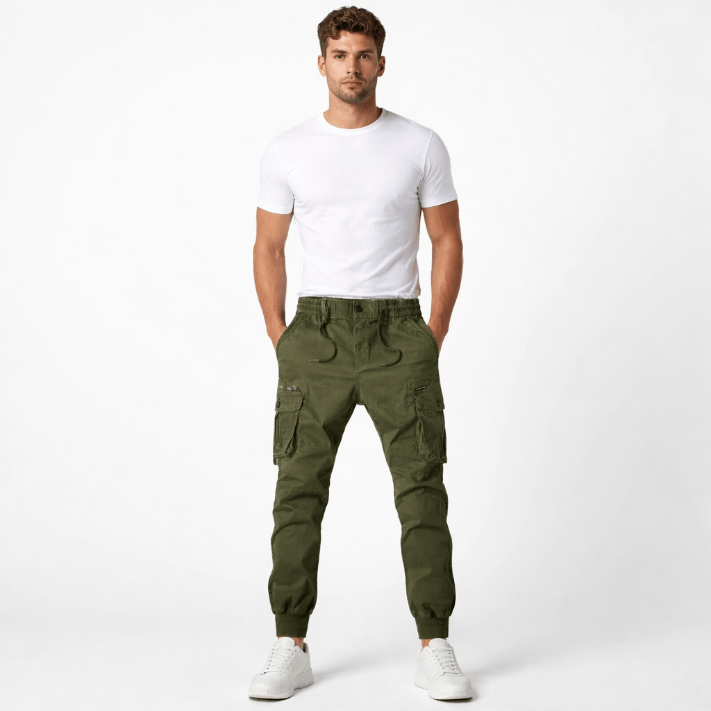ETHAN, Cotton Cargo Pants Regular Fit