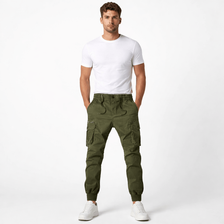 ETHAN, Cotton Cargo Pants Regular Fit