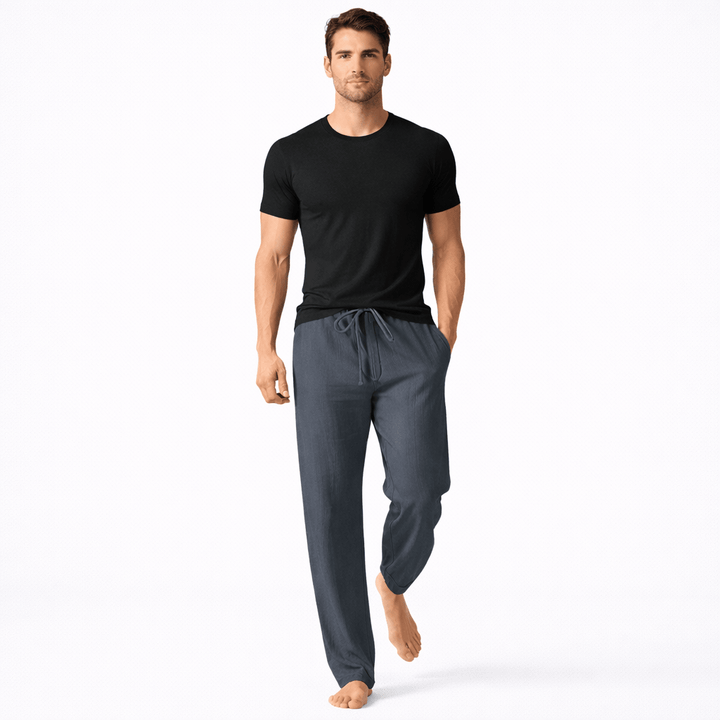 CAL, Loose Fit Ankle Length Pants
