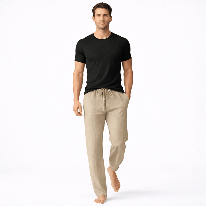 CAL, Loose Fit Ankle Length Pants
