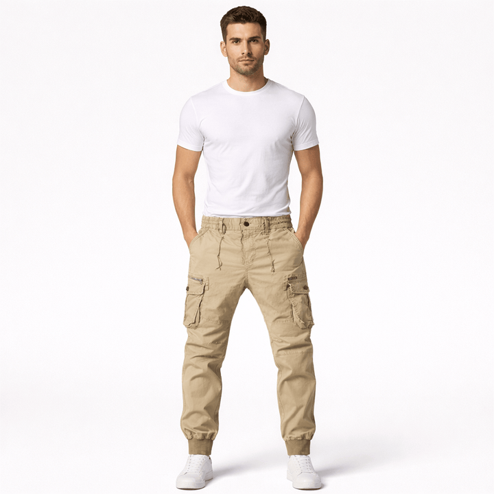 ETHAN, Cotton Cargo Pants Regular Fit