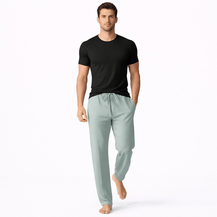 CAL, Loose Fit Ankle Length Pants