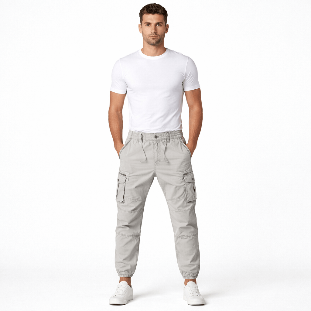 ETHAN, Cotton Cargo Pants Regular Fit