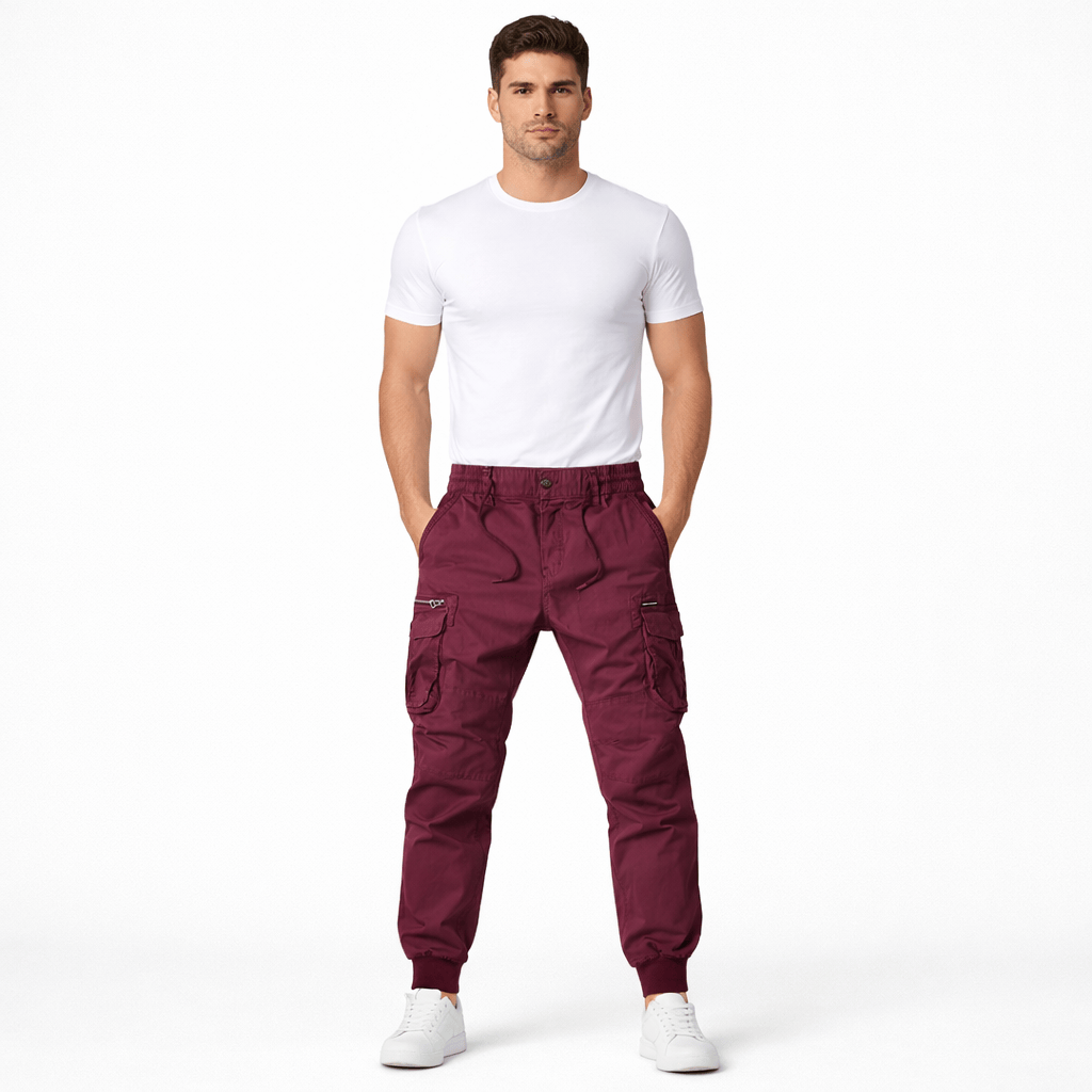 ETHAN, Cotton Cargo Pants Regular Fit