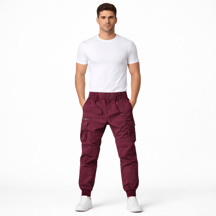 ETHAN, Cotton Cargo Pants Regular Fit