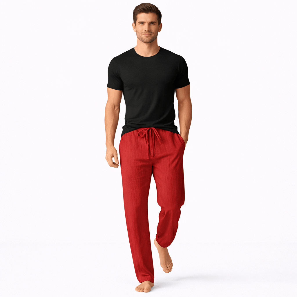 CAL, Loose Fit Ankle Length Pants