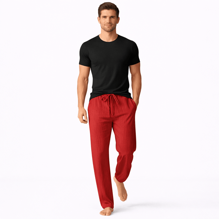 CAL, Loose Fit Ankle Length Pants