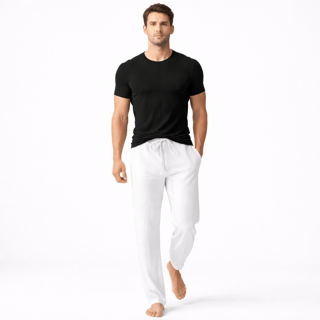 CAL, Loose Fit Ankle Length Pants