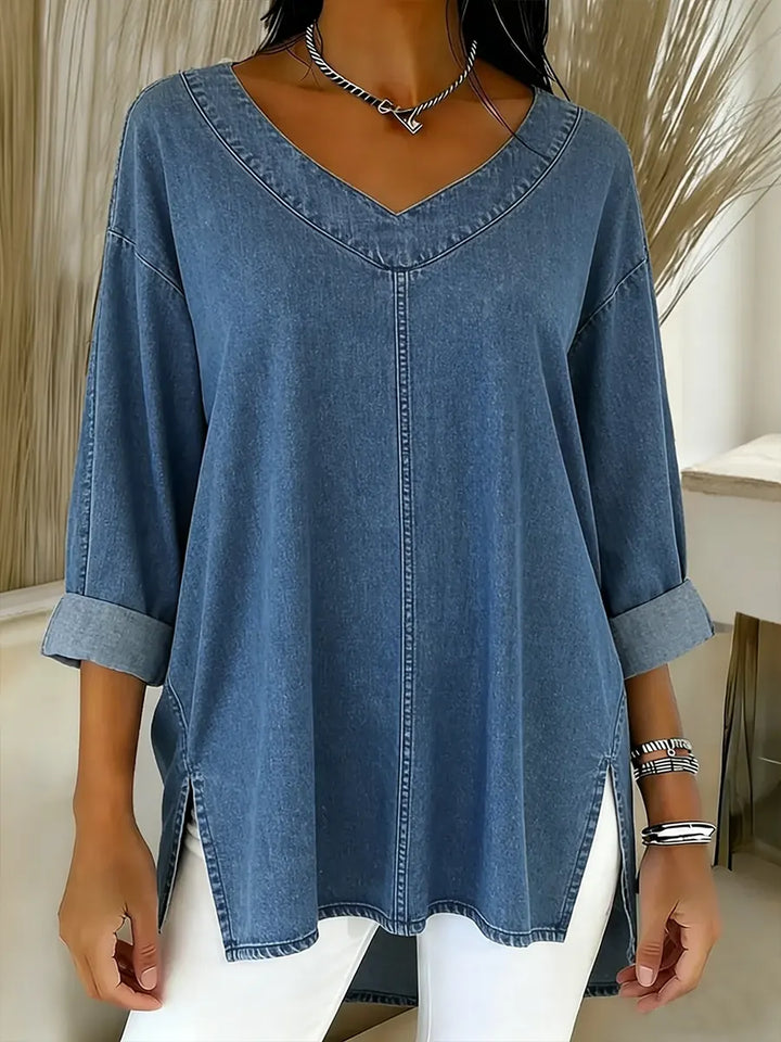 Lina - Casual Denim Top