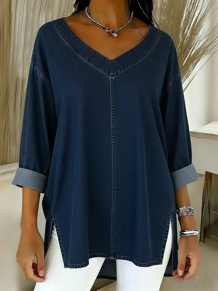 Lina - Casual Denim Top